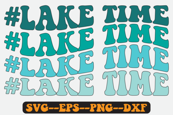 Download Lake Time Quote Retro Svg Design - Premium Bundle