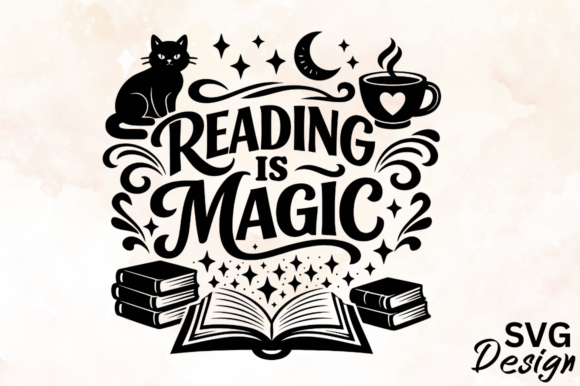 Download Reading is Magic SVG Design - Magic svg Collection