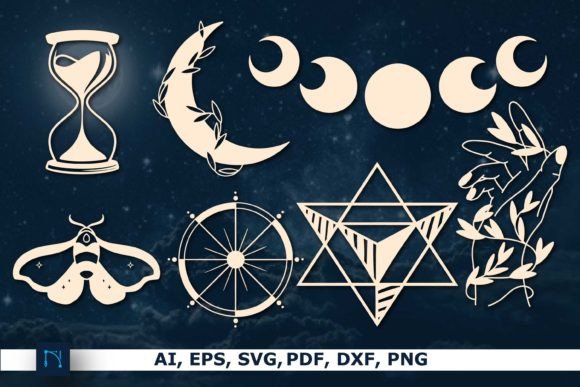 Download Paper Cut Crystals Magic Svg Bundle - Magic svg Collection